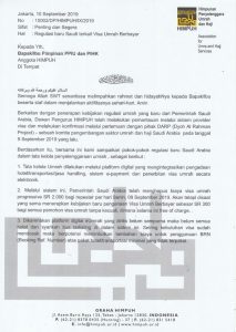 VISA PROGRESIF DIHAPUS DAN BIAYA VISA UMRAH NAIK DRASTIS